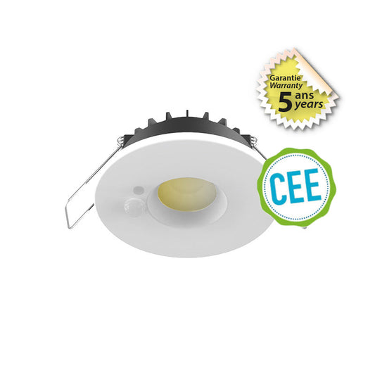 ESA - Spot LED CCT BBC 6W 2700/3000/4000K Gradable blanc + Détecteur - Garantie 5 ans